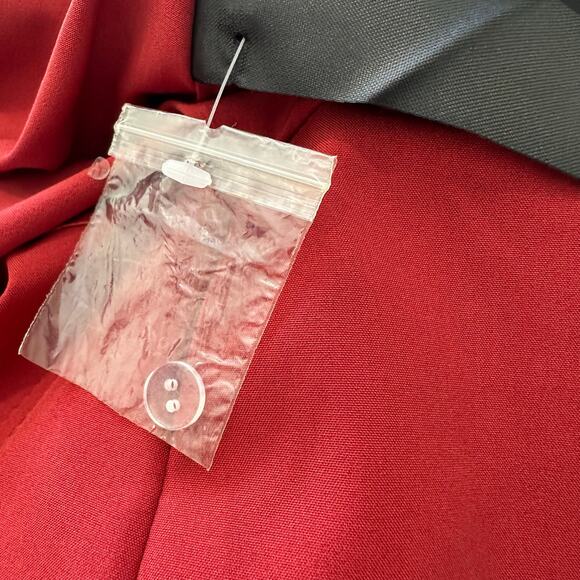 C/MEO Collective Vices Strapless Ruffle Front Polka Dot Midi Dress XXS or 00 Red - Picture 9 of 13